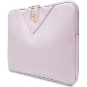 GUESS Manchon GUCS14ZPGSTEGU 14" fioletowy/pourpre Triangle 4G (14"), Sac pour notebook, Violet
