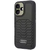 Audi Synthetic Leather Magsafe Iphone 166.1 Czarny/Black Hardcase Au-Tpupcmip16-Gt/D3-Bk