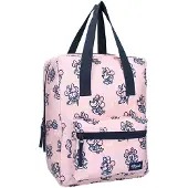 Vadobag Minnie Mouse Sac à dos scolaire rose avec poche frontale et fermeture éclair pour enfants