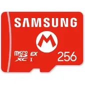Carte mémoire micro SD express Samsung 256 Go Rouge