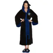 Groovy Harry Potter Ladies Fleece Ravenclaw Bathrobe Noir