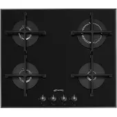 Smeg Pv164b3 60 Cm Gas Hob 4 Burners Noir