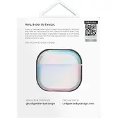 Uniq Étui unique Iridescia pour AirPods 4 Hang Case - blanc holographique