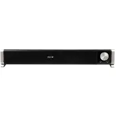 NGS SB500 - BT - Bar de son sans fil, Bluetooth 20W pour PC, TV, smartphone ou tablette, stéréo, alimenté par USB, jack 3,5 mm, entrée micro, sortie casque, plug & play, compact