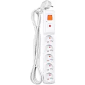 HSK DATA Acar F5 5 Outlets With Switch Power Strip 3 M Clair One Size / EU Plug 220V