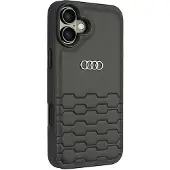 Audi Synthetic Leather Iphone 16 Plus6.7 Czarny/Black Hardcase Au-Tpupcip16M-Gt/D2-Bk