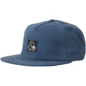 Quiksilver Casquette ajustable à visière plate, bleue