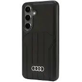 Audi Synthetic Leather Magsafe S24 S921 Czarny/Black Hardcase Au-Tpupcms24-Q5/D1-Bk