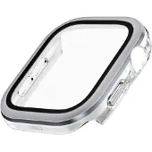 Uniq Étui Voute pour Apple Watch Series 10 46Mm Verre trempé Argent