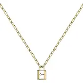 La Petite Story Padlock Yg Necklace Doré Femme