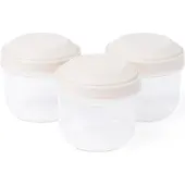 Amuse Lot de 3 boîtes à goûter Rikko PP oat, Lunch box, Beige