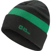 Jack Wolfskin Stripy Knit Beanie Noir M Enfants
