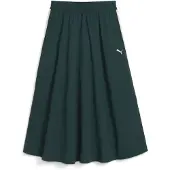 Puma T7 Relaxed Fit Midi Skirt Vert S Femme