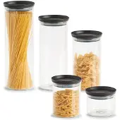 Zeller Bocal avec couvercle en plastique, 350 ml