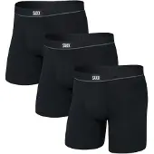 Saxx Essential Boxers 3 Units Noir M Homme