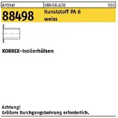 Dubo Douilles isolantes KORREX blanc synthétique p. M 10 Longueur 25 884986300100025 (100 pièces)