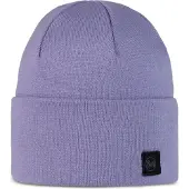 Buff Knitted Beanie Violet