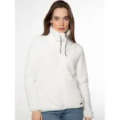Protest Femmes, Pull-over, RIRI full zip top, Blanc, (40, L)