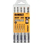 DeWalt Jeu de forets polyvalents 5 pièces résistant aux chocs (4,0 mm, 5,0 mm, 5,5 mm, 6,0 mm, 8,0 mm)