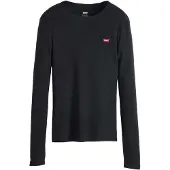 Levi's T-shirt 'Essential Housemark Long Sleeve Tee' rouge / noir / blanc