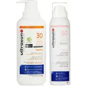 Ultrasun Family SPF 30 400ml and UV Face & Scalp Mist SPF50 150ml Bundle