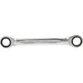 Bahco Double Star With Chrome Finish 10-11 Mm 150 Mm Star Ratchet Spanner Argenté