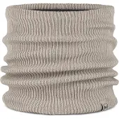 Buff Knitted & Fleece Neck Warmer Beige