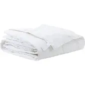 vidaXL : Couverture de lit 260 x 220 cm, idéale pour le printemps et l'automne, en duvet, de couleur blanche, respirante