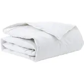 vidaXL Couverture d'hiver 140 x 220 cm, garnissage en duvet, couleur blanche, respirante