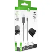 Freaks and Geeks Batterie + Cable de recharge Pour XBOX Series X Play And Charge câble de 3 mètres