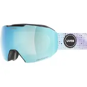Uvex Epic Attract S Woman Ski Goggles Gris Mirror Sapphire Contrastview Green Clear/CAT3+Yellow Clear/CAT1 Femme