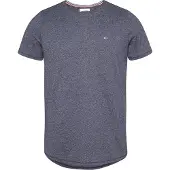Tommy Hilfiger T-Shirt 'Jaspe' bleu marine / gris chiné / rouge / blanc