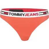 Tommy Hilfiger Femmes, Sous-vêtements, Slip Thong - 102345, Orange, (Une unité par pack, S)
