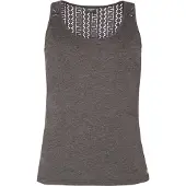 Protest Femmes, T-shirt, Débardeur femme BECCLES 21 True Black S/36, Noir, (S)