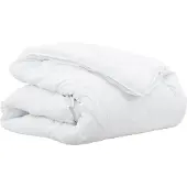 vidaXL Couverture 2 en 1, 260 x 220 x 10 cm, hiver, polyester, blanc