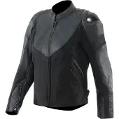 Dainese Veste de moto Iperattiva pour femme, en cuir et textile, noire, taille 48