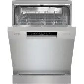 Gorenje GS642D90X, Pose libre, Taille standard (60 cm), Argenté, Touche, 2 Panier(s), Pliable