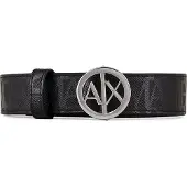 Armani Exchange pour femme. 941153CC75707320 Ceinture noire (70cm), Casuel, Synthétique, Imitation cuir