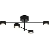 Nordlux Plafonnier 4 lumières Clyde Design noir