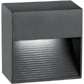 Nova Luce Applique murale carrée Krypton 8,5 cm gris
