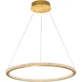 Nova Luce Cilion lampe suspendue LED Ø 60cm laiton, finition or