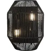 Searchlight WICKER 2 flammes WALL LIGHT, noir WICKER