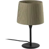 Faro SAMBA Mini lampe de table noir/soie polyester vert 64317-37