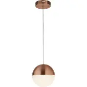 Searchlight Lampe suspendue 1 lumière Marbles Cuivre rouge