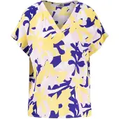 Fynch&Hatton Flower Short Sleeve Blouse Violet 42 Femme
