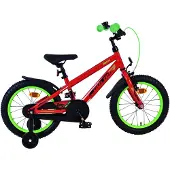 Volare Vélo enfant Rocky - Garçons - 16 pouces - Rouge