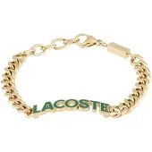 Lacoste - Gold-plated men's steel bracelet Script 2040477, (Acier)