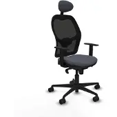 Piqueras Y Crespo Chaise de bureau 1D036N1 gris foncé