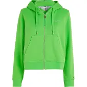 Tommy Hilfiger Femmes, Pull-over, Veste de sweat, Vert, (L)