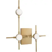 Nova Luce Atomo LED Applique murale or acrylique